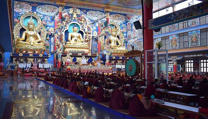 Namdroling Nyingmapa Monastery is the largest teaching centre of the Nyingma lineage of Tibetan Buddhism in the world, Bylakuppe 