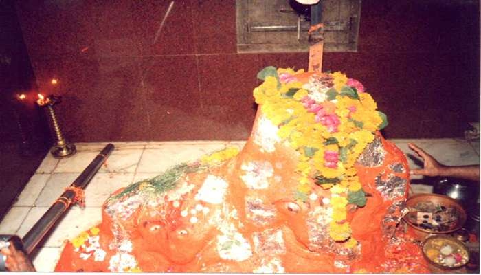 A beautiful statue of Lord Ganesha in Chintaman Ganesh Temple.