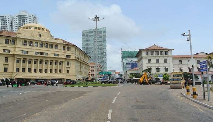 View from a restaurant at Colombo City Centre in Sri Lanka