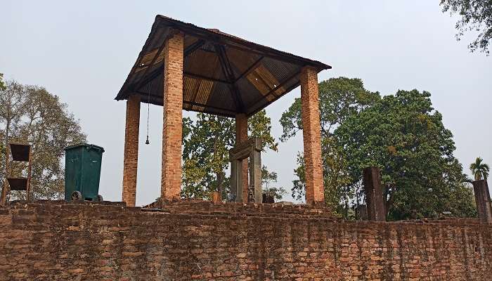 Ancient ruins at Da Parbatia, one of the popular picnic spots near Tezpur.