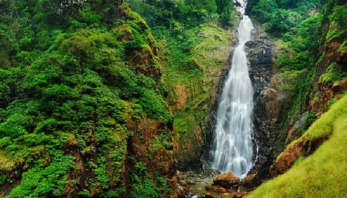 The Stunning Dabbe Falls near Sarvajna Peetha 