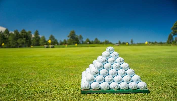 Golf balls at Golf Club.