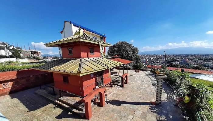  A bird eye view of Mahamaya Baglamukhi Devi Temple. 