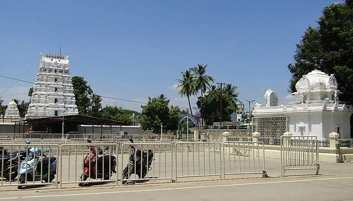 Two beautiful temples located in Srinivasa Mangapuram are Kalyana Venkateshwara Temple And Sri Anjaneya Temple.