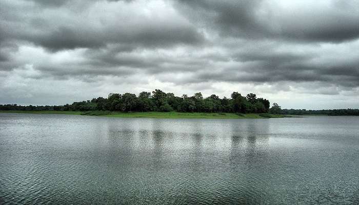 A beautiful view of the nature reserve near the Rani Durgavati Museum.