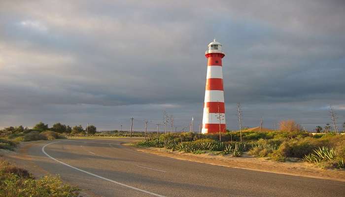 View of the Point Moore Lighthouse in Geraldton, Australia