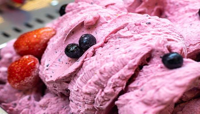 Gelato at a cafe in Newcastle