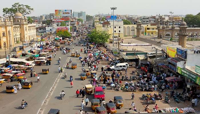 Exploring the streets of the Hyderabad.