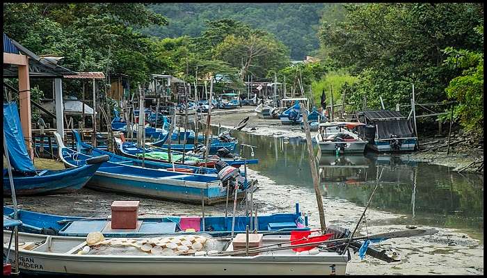 Interesting fishing village