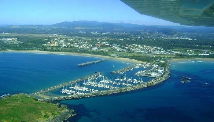 Aerial view of Coffs Harbour, New South Wales