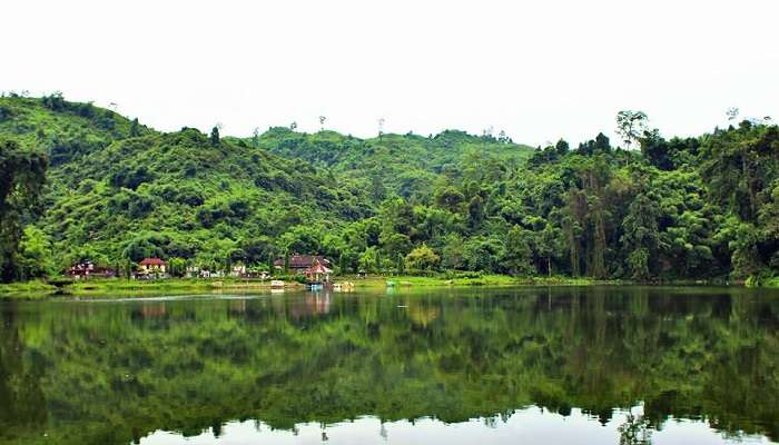 Scenic Ganga Lake, surrounded by lush greenery, is among the top tourist places in Itanagar