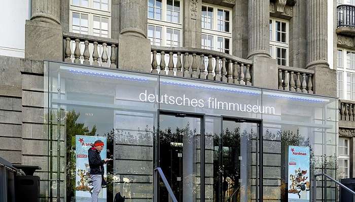 Entrance of German Film Museum in Frankfurt