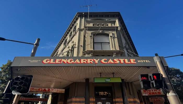 Side view of Glengarry Castle Hotel