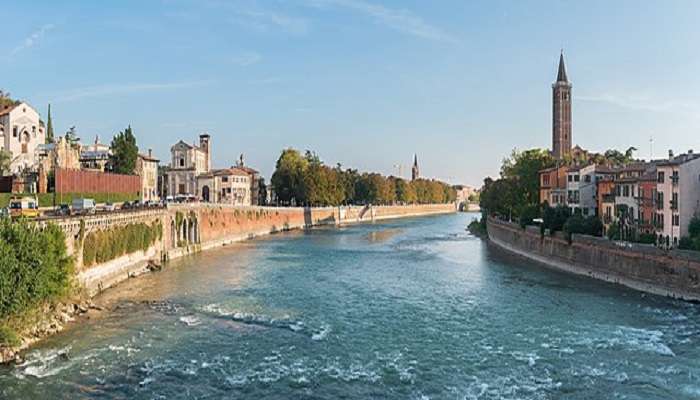 Adige River in Verona