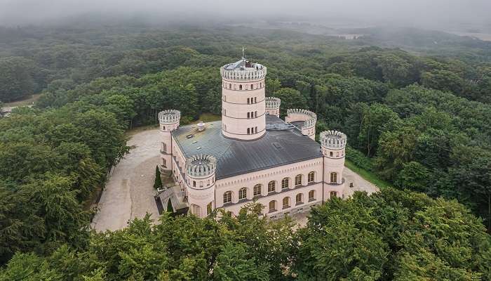 Exploring the Hunting Castle Museum of Germany near the Binzer Strand.