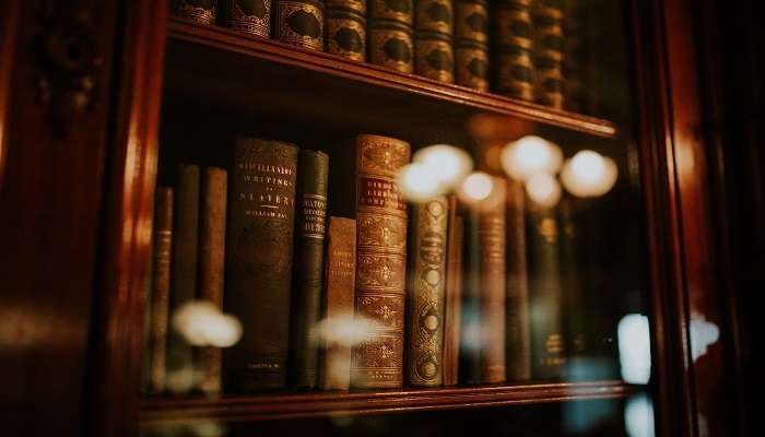 Books in a library