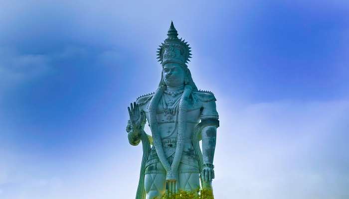 The idol of Lord Hanuman at Hanuman Temple