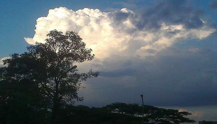 The panoramic view of Indore city