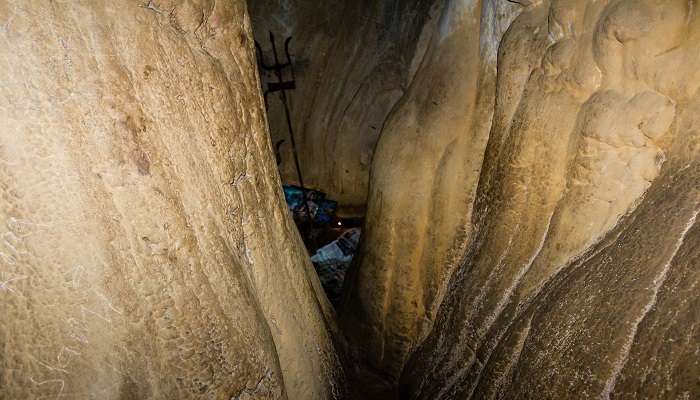 The limestone formations within the Siddha Gufa Bandipur Nepal.