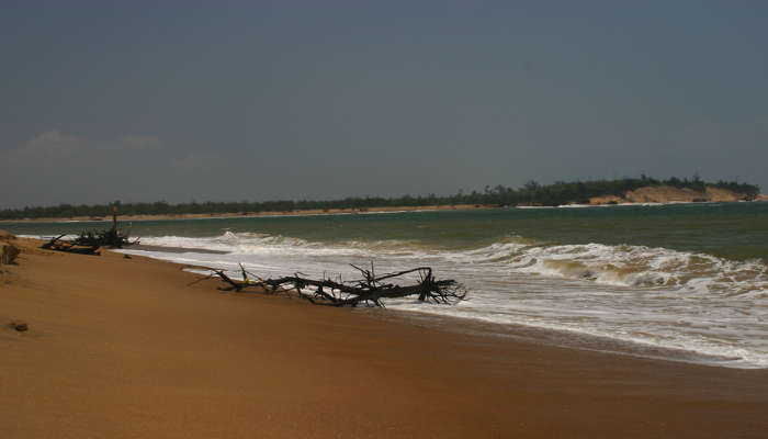 Chilika Sea Mouth, draining into the sea