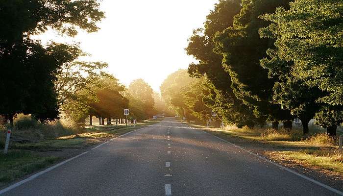 Garden of caves is easily reachable by road