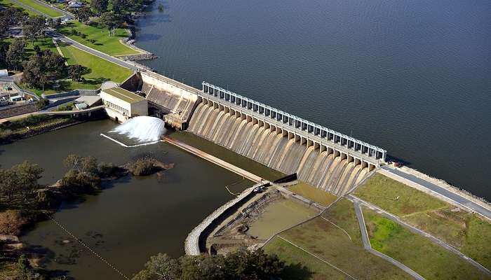 View of majestic Hume Dam