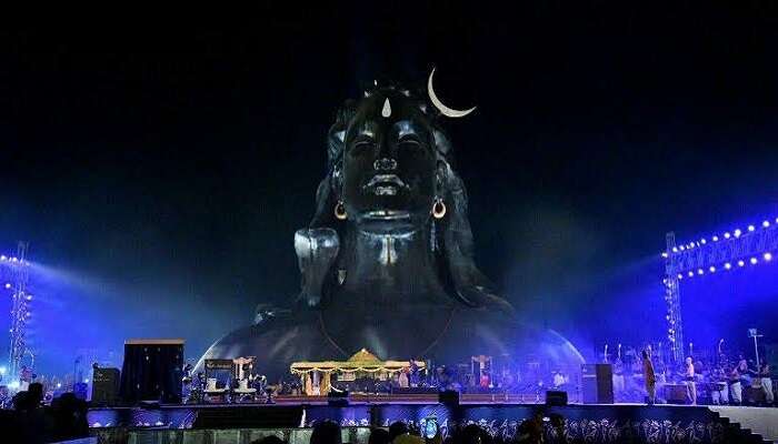 Adiyogi Statue at Night Time