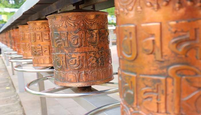 Ancient sculptures used in prayers at the Monastery.