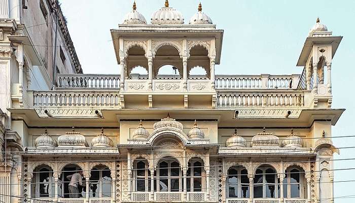 The view of Kanch Mandir Indore