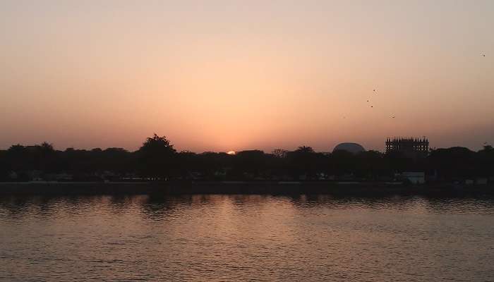 Sunset at Kankaria Lake.