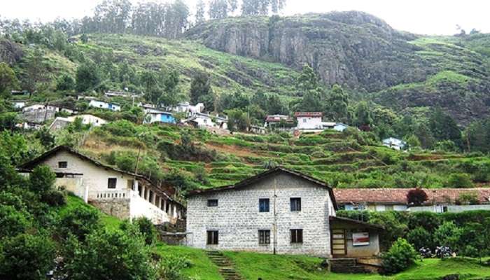 Ketti Village in The Nilgiris near the Tiger Hill Cemetery.