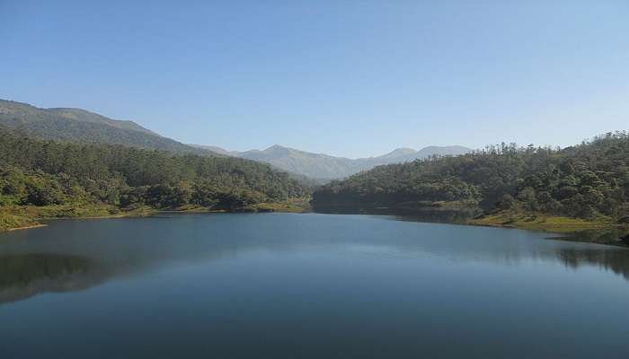 View of Kodaikanal Lake and surrounding hills