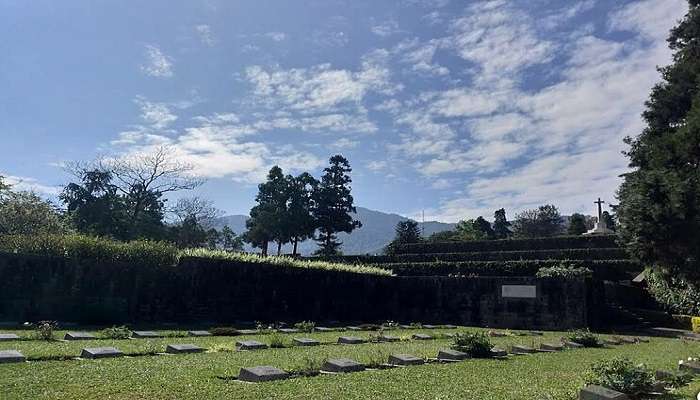 Panoramic view of the Kohima War Cemetery