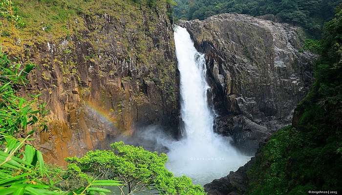 The Langshiak Falls are the third-highest waterfall in the country