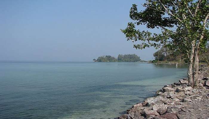 Crystal-clear water at the Mahatma Gandhi Beach