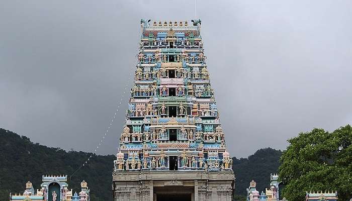 The famous Maruthamalai Hill Temple in Kovaipudur