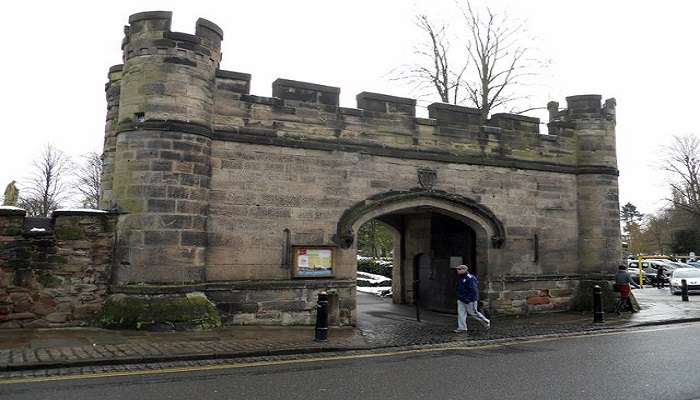 Historic site of Tamworth Castle.