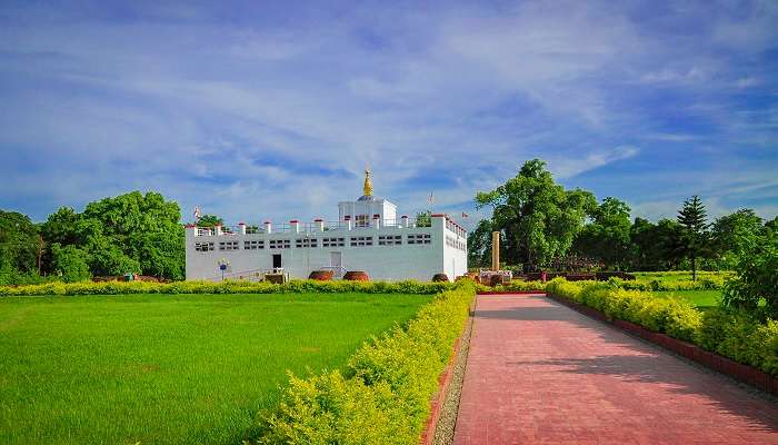 Ancient ruins of Maya Devi Temple in Lumbini Nepal.