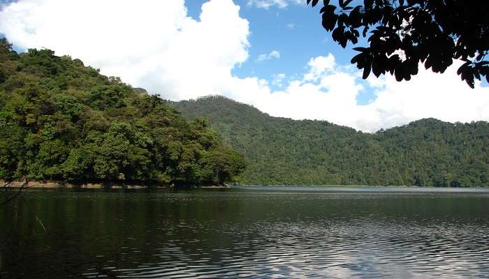 Mehao Lake is a serene spot here