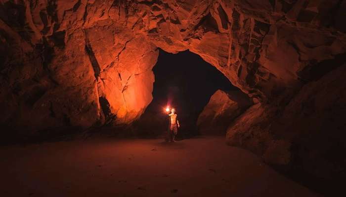 Large old clay pot underground cave near the Kırşehir.