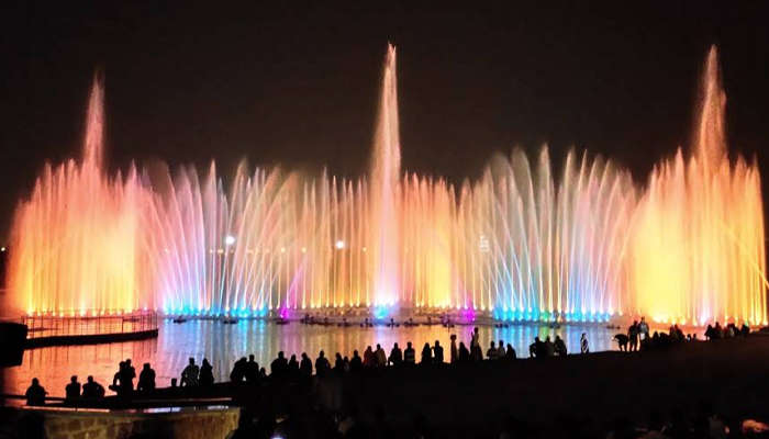 The musical fountain show is a sight to behold. 