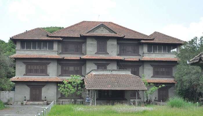 The architecture of the Narayanhiti Palace Museum is distinctive and regal.