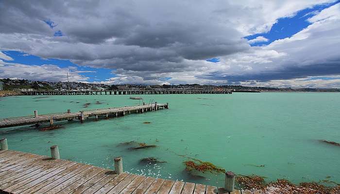 Scenic views of boats and coastline 