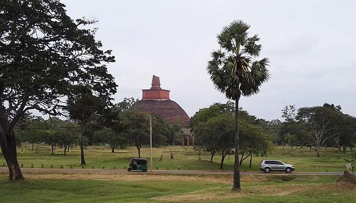 the Jetavanaramaya Sri Lanka from a far point