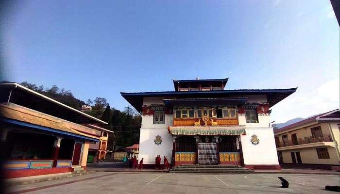 Colourful window of Phodong Monastery Sikkim.