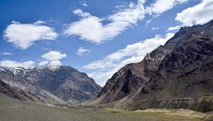 Beautiful Mountain view of Pin Valley, near Dhankar Lake