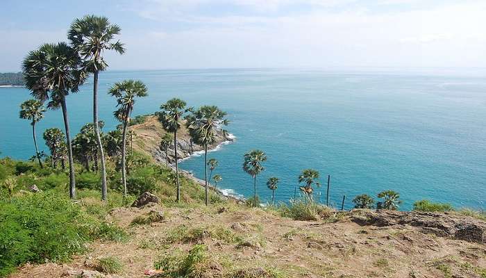 Scenic view of Promthep Cape in Phuket, near Chillva Market.