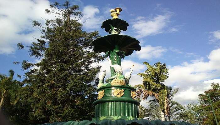 Water fountain in Queens Park of Maryborough