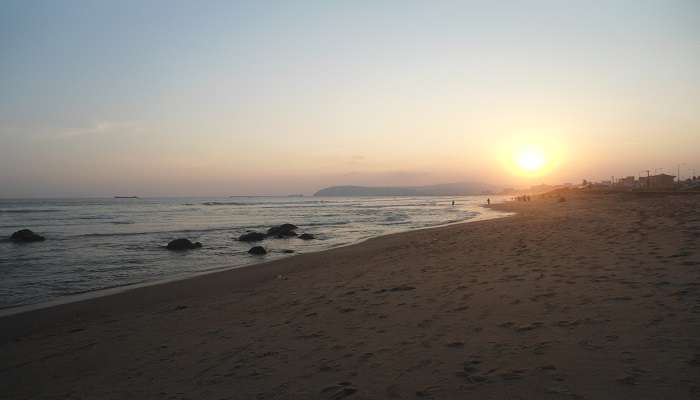 Sunset at the Ramakrishna Beach 