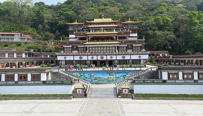 Ranka monastery, a must see attraction near Bakthang Waterfall Gangtok.